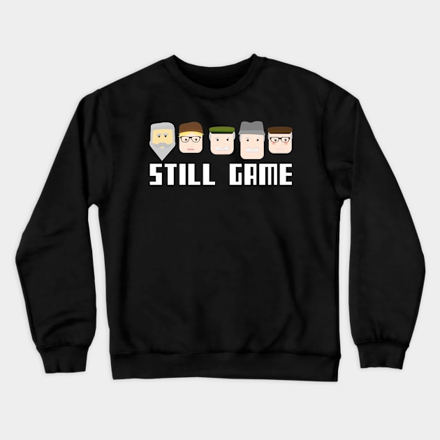 Still Game Characters Crewneck Sweatshirt by LittleBoxOfLyrics